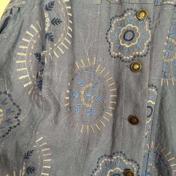 Carole little Linen Jacket -plus size - Picture 3 of 4